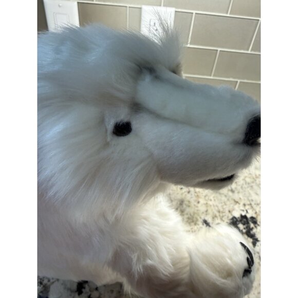 VTG Hansa  Realistic Standing  Sitting Polar Bear Stuffed Animal Rare HTF Nos - Picture 10 of 16